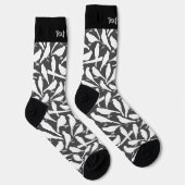 Chaussette Chaussettes Motifs pour silhouettes d'oiseaux (Droite)