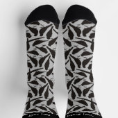 Chaussette Chaussettes Motifs pour silhouettes d'oiseaux (Haut)