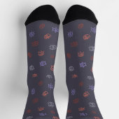 Chaussette Chaussettes Motifs pour yeux maléfiques (Haut)