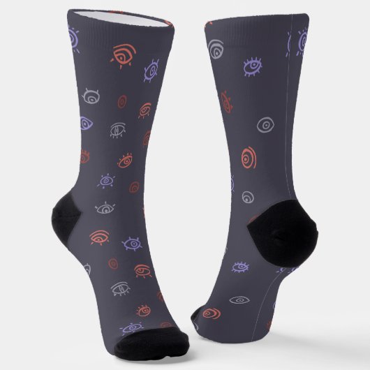 Chaussette Chaussettes Motifs pour yeux maléfiques (Angulaire)