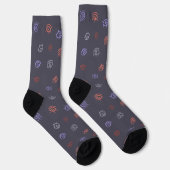 Chaussette Chaussettes Motifs pour yeux maléfiques (Droite)