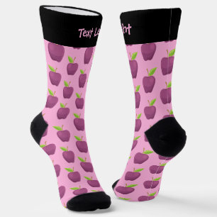 Chaussette Chaussettes Motifs pourpres Apple