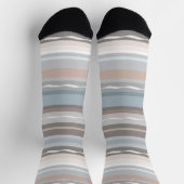 Chaussette Chaussettes Motifs rayées Pastel Style Plage (Haut)