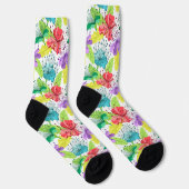 Chaussette Chaussettes motifs sans couture pour fleurs tropic (Droite)