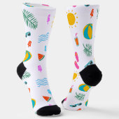 Chaussette Chaussettes Motifs Summer Beach (Angulaire)