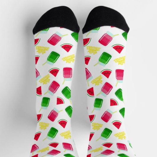 Chaussette Chaussettes Motifs Watermelon été (Haut)