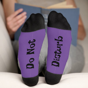 Chaussette Chaussettes Ne Pas Déranger Violettes
