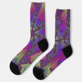 Chaussette Chaussettes Neon Fractal (Gauche)