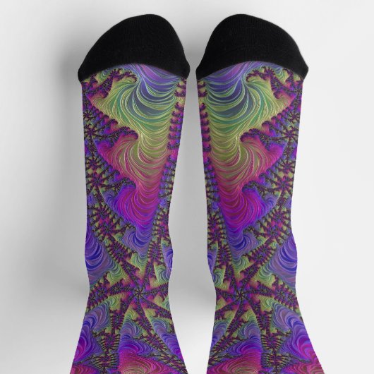 Chaussette Chaussettes Neon Fractal (Haut)