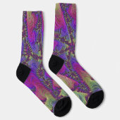 Chaussette Chaussettes Neon Fractal (Droite)