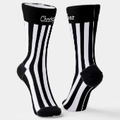 Chaussette Chaussettes Noir Et Blancs Design (Angulaire)