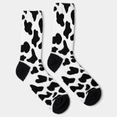 Chaussette Chaussettes noires et blanches de vache (Droite)