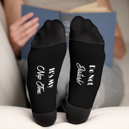 Chaussette Chaussettes noires pour l'heure de la sieste (Fond)