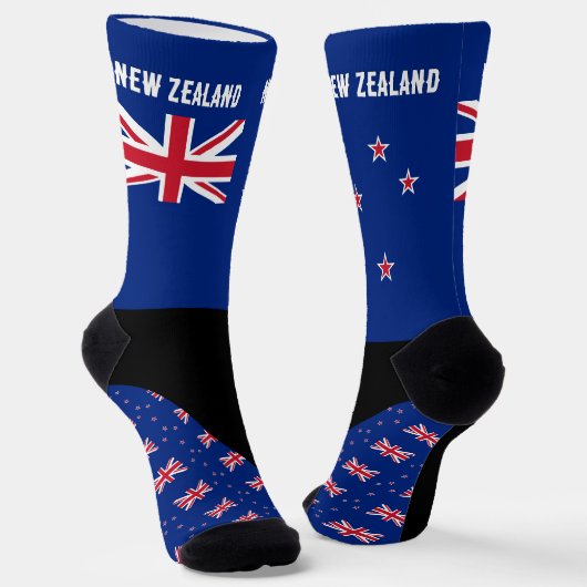 Chaussette Chaussettes Nouvelle-Zélande, drapeau de la Nouvel (Angulaire)