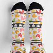 Chaussette Chaussettes numéro nom cœur Coloré (Haut)