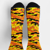Chaussette Chaussettes Orange Crazy Camouflage (Haut)