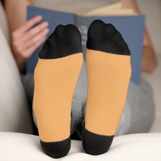 Chaussette Chaussettes orange douce couleur tendance (Fond)