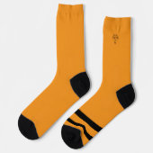 Chaussette Chaussettes Orange et Black Ghost et Cat Crew (Gauche)