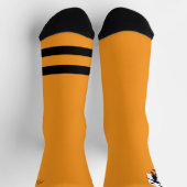 Chaussette Chaussettes Orange et Black Ghost et Cat Crew (Haut)
