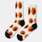 Chaussette Chaussettes orange et noir d'Halloween (Gauche)