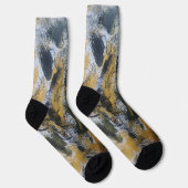 Chaussette Chaussettes orange et noires (Droite)
