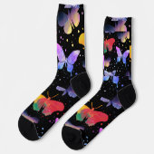 Chaussette Chaussettes papillon colorées (Gauche)