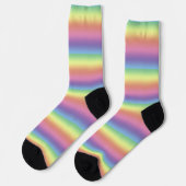 Chaussette Chaussettes - Pastel Rainbow Stripes (Gauche)