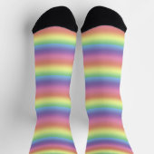 Chaussette Chaussettes - Pastel Rainbow Stripes (Haut)