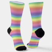 Chaussette Chaussettes - Pastel Rainbow Stripes (Angulaire)