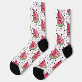 Chaussette chaussettes pastèque étoile (Gauche)