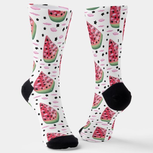 Chaussette chaussettes pastèque étoile (Angulaire)
