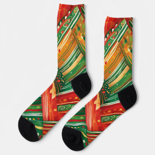 Chaussette chaussettes patchwork fiesta