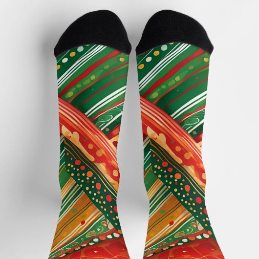 Chaussette chaussettes patchwork fiesta (Haut)