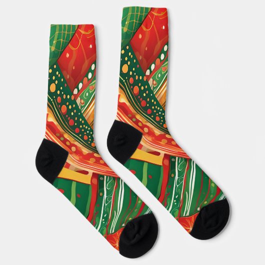 Chaussette chaussettes patchwork fiesta (Droite)