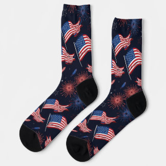 Chaussette Chaussettes Patriotique Fireworks