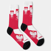Chaussette Chaussettes patriotiques Pologne, Drapeau polonais (Droite)