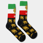 Chaussette Chaussettes Perse, drapeau persan avec Lion /Shah (Droite)