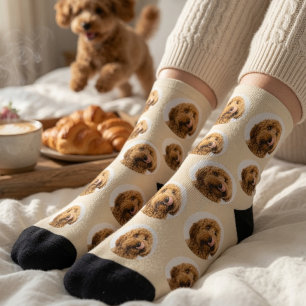 Chaussette Chaussettes personnalisées au visage d'animal de c