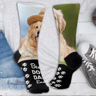 Chaussette Chaussettes personnalisées avec 2 photos de chien 
