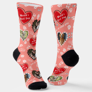 Chaussette Chaussettes personnalisées avec photo de chien   C