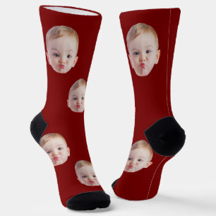 Chaussette Chaussettes personnalisées avec visage cadeau enfa
