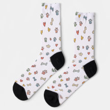 Chaussettes personnalisées avec visage de chien