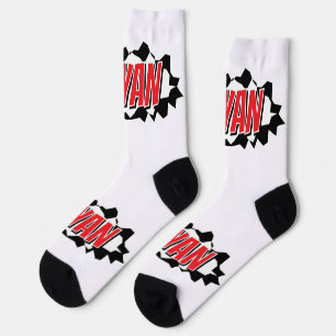 Chaussette Chaussettes personnalisées drôles avec motif de tr