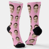 Chaussette Chaussettes personnalisées pour visage Chaussettes (Angulaire)