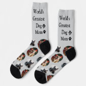 Chaussette Chaussettes photo de chien Motif sur mesure mignon (Gauche)