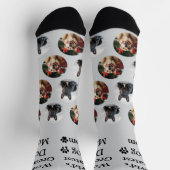 Chaussette Chaussettes photo de chien Motif sur mesure mignon (Haut)