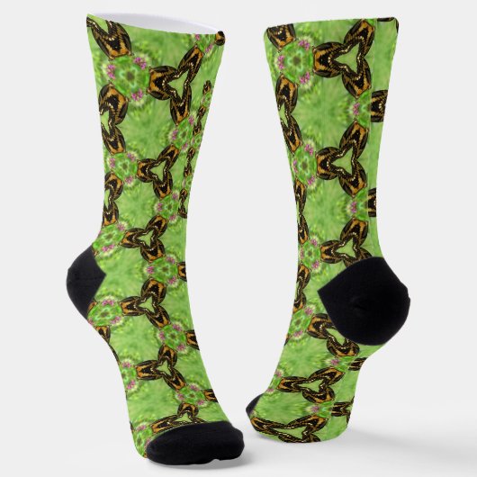 Chaussette chaussettes photo papillon (Angulaire)