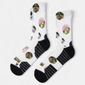 Chaussette Chaussettes photo personnalisées avec animaux de c (Gauche)