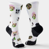 Chaussette Chaussettes photo personnalisées avec animaux de c (Angulaire)