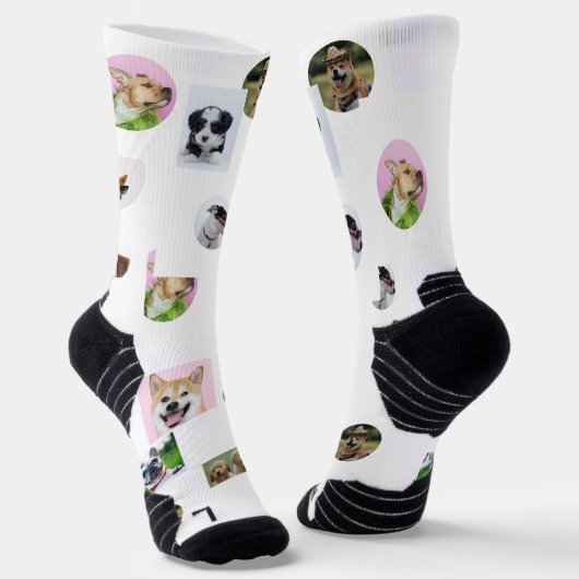 Chaussette Chaussettes photo personnalisées avec animaux de c (Angulaire)